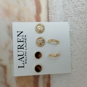 New Ralph Lauren Stud Earrings Set (3)